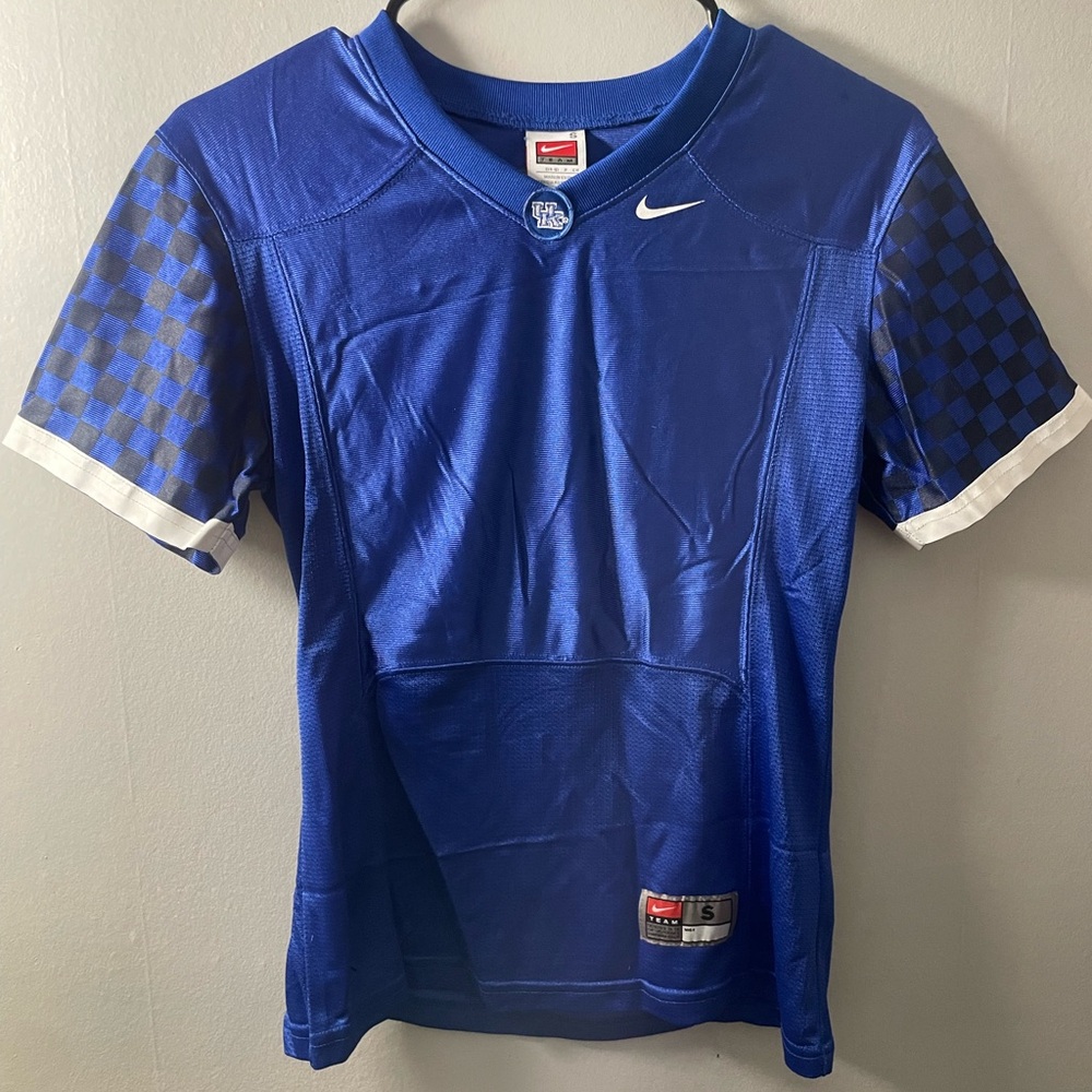 Nike Kids Royal Blue Checkered Jersey